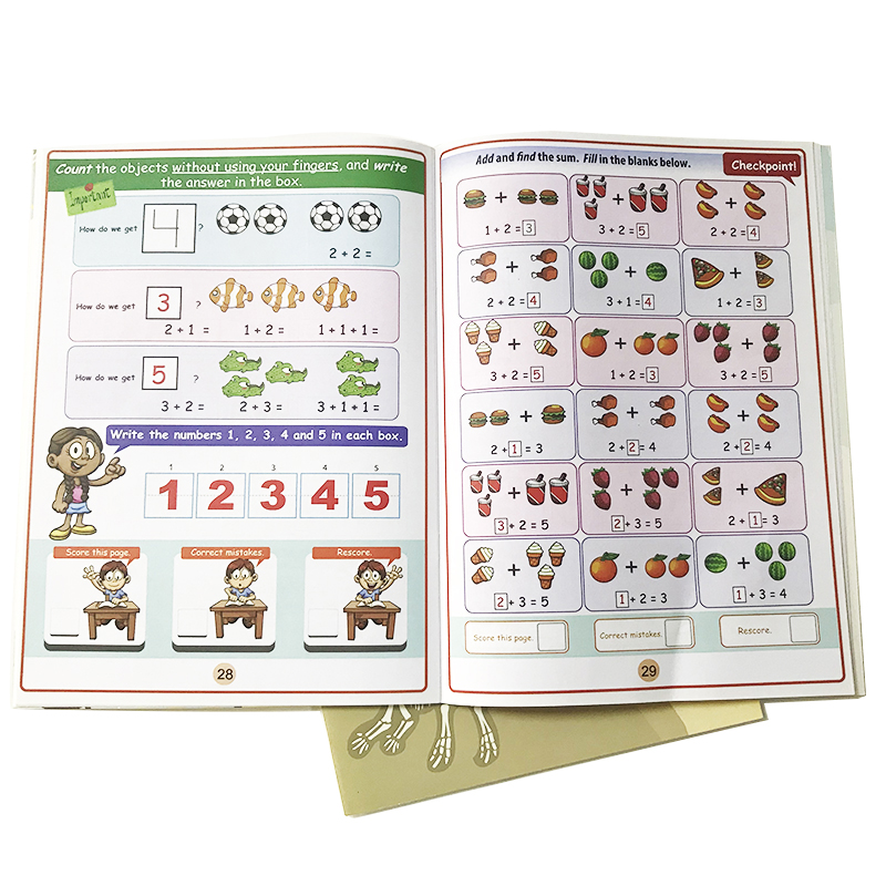 Custom for Preschool Kids Early Learning Activity Workbook Number Tracing Book Math Exercise book