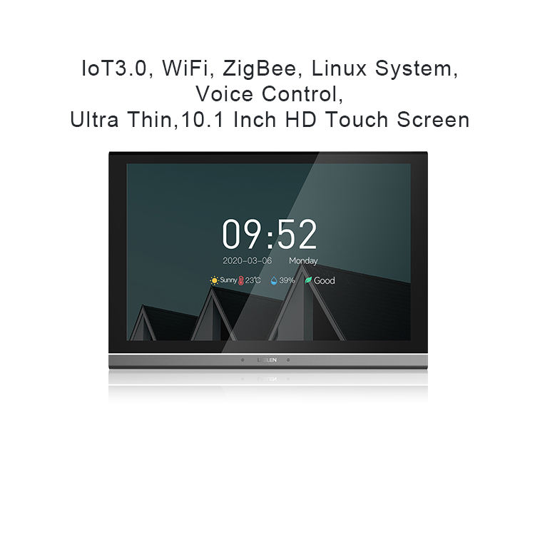 WiFi + Zigbee + ระบบ Linux + การควบคุมด้วยเสียง + 10.1นิ้ว