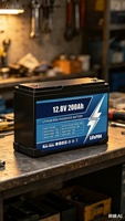 Batterie LiFePO4 25,6 V 50 Ah 100 Ah 200 Ah 300 Ah 400 Ah à décharge profonde pour camping-car, bateau, voiturette de golf, solaire