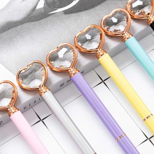 Personalized Crystal Diamond Heart <b>Pen</b> - Retractable Ballpoint for Office, Wedding & Promotional Gift - Product Image 2