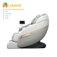 Silla de Masaje Eléctrica de Lujo con Gravedad Cero, Shiatsu, Amasamiento, Riel SL de 8 Puntos para Cuerpo Completo, Precio Mayorista, Directo de Fábrica OEM, Personalizable