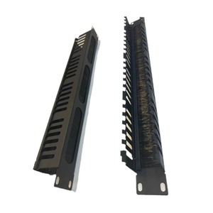 Akya 1U Rack de gestion de câbles en rack 1U, 24 compartiments, métal, 48 ports, organisateur de bureau standard - Product Image 4