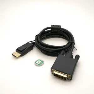 1.8m Display Port DP 20 Pin Male to DVI-D 24+1 Pin Male Connection Cable