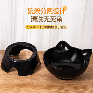 Cat Ear <b>Single</b> <b>Bowl</b> Elevated 15 Degree Angle <b>Raised</b> Pet Feeding <b>Bowl</b> For Cats <b>Dogs</b> Neck Support Modern Design - Product Image 4