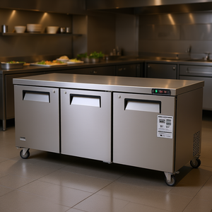 Mesa de Preparación Refrigerada Comercial Vevor de 72 Pulgadas, 20 Pies Cúbicos, Refrigerador de Triple Puerta, Estación para Sándwiches y Ensaladas - Product Image 2