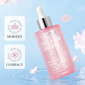 Sérum hydratant élastique au collagène et à la niacinamide Sakura 100 ml Soin du visage ODM pour peaux mixtes - Product Image 1
