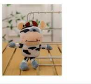Lindo Peluche de Vaca de 10 cm, Animal de Peluche Suave para Bebés y Niños Pequeños, Regalo Unisex - Product Image 3