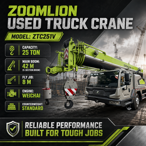 Grúa Usada de 25 Toneladas ZOOMLION ZTC251V, Grúa Hidráulica de Segunda Mano en Venta - Product Image 1