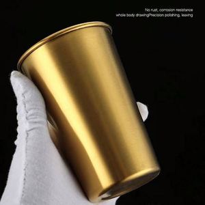 LC712 Beer <b>Mug</b> Drink Insulated Travel <b>Mugs</b> Bright Series Stackable Single Wall Stainless Steel Pint Cup Camping Cup - Product Image 2