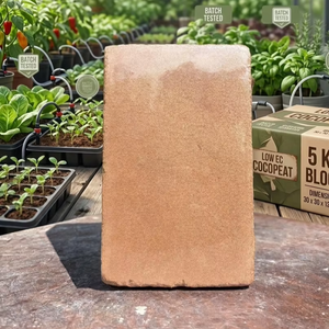 Bloc de cocofibre 5 kg 30 cm x 30 cm x 12-15 cm, faible teneur en EC, support de culture organique en fibre de coco, idéal pour les systèmes hydroponiques et les plantes - Product Image 1