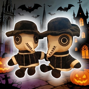 Jouets en peluche Halloween : Docteur <span class=keywords><strong>de</strong></span> <span class=keywords><strong>la</strong></span> Peste, Bec <span class=keywords><strong>de</strong></span> Corbeau, Chauve-souris Lumineuse, Dieu <span class=keywords><strong>de</strong></span> <span class=keywords><strong>la</strong></span> <span class=keywords><strong>Mort</strong></span>, Fantôme. Poupées en peluche d'horreur amusantes en coton PP Super. - Product Image 5