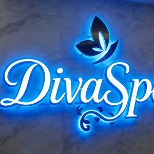 Letras Metálicas con Retroiluminación LED Personalizadas, Letrero Comercial, Color RGB, Ajuste Automático de Brillo, Resistente al Polvo, Durabilidad, Uso en Interiores/Exteriores - Product Image 1