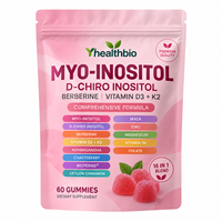 Gummies en gros Myo-Inositol et D-Chiro-Inositol Complexes, Véganes, Sans Gluten, Bonbons Gommeux Nutritifs pour Femmes