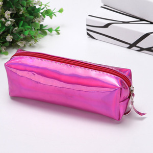 Borsa per il trucco per ragazze Maleta De Maquiagem in pelle olografica Laser oro astuccio per studenti astuccio cosmetico per borsa da toilette per studenti - Product Image 6