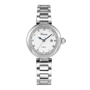 Montre-bracelet pour femme avec bracelet en acier rétro, nouvelle arrivée printemps, montre élégante et polyvalente incrustée de strass - Product Image 1