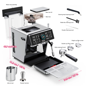 <span class=keywords><strong>Cafetera</strong></span> <span class=keywords><strong>con</strong></span> Panel <span class=keywords><strong>de</strong></span> Control Táctil y Pantalla Digital <span class=keywords><strong>de</strong></span> Temperatura, Calentamiento Rápido, Máquina <span class=keywords><strong>de</strong></span> Espresso Semiautomática - Product Image 6