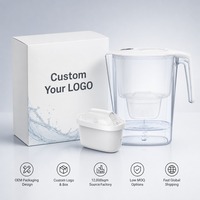 Carafe filtrante à eau alcaline saine, 7 étapes, écologique, autonettoyante, contrôlée par application, pour usage domestique, OEM, logo personnalisé, usine