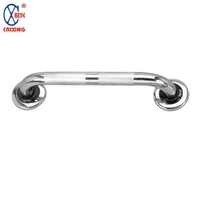 Barre d'appui verticale en acier inoxydable brossé 304/201/316, 30/40/50/60 cm, antidérapante, écologique, fixation murale, équipement de sécurité pour salle de bain