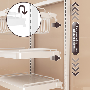 Estante <span class=keywords><strong>para</strong></span> <span class=keywords><strong>colgar</strong></span> en la pared sin perforaciones, estante <span class=keywords><strong>para</strong></span> frutas y verduras, cocina, almacenamiento <span class=keywords><strong>de</strong></span> metal, cesta <span class=keywords><strong>para</strong></span> parrilla, soporte ajustable <span class=keywords><strong>para</strong></span> plantas, soporte organizador <span class=keywords><strong>para</strong></span> tapa <span class=keywords><strong>de</strong></span> olla - Product Image 4