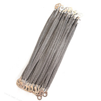 Cable de Conexión a Tierra para Puente Eléctrico, 6 mm², Cobre Revestido de Aluminio, Conexión Flexible para Caja Eléctrica