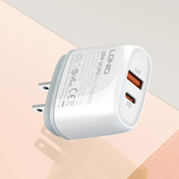 LDNIO Q229 PD 20W USB QC3.0 Chargeur rapide portable Chargeur de bureau pour téléphone portable de voyage Chargeur rapide mural US EU UK Plug