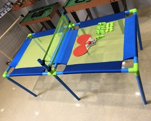 Trampoline portable <span class=keywords><strong>Ping</strong></span>-<span class=keywords><strong>Pong</strong></span> <span class=keywords><strong>Jeu</strong></span> de tennis de table pour une utilisation intérieure ou extérieure Comprend deux pagaies Six balles Sac de rangement - Product Image 2
