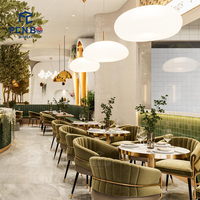 Meubles de restaurant en bois et marbre pour café et restaurant, ensemble table et chaises, banquette, canapé, sièges en cabine