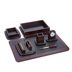 Trong Kho Đa Chức Năng Văn Phòng Tốt Nhất Bằng Gỗ Điều Hành Quà Tặng 8Pcs Nâu Bàn Máy Tính Để Bàn Toàn Bộ - Product Image 3