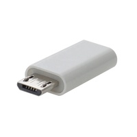 Carcasa de plástico tipo C adaptador de microcargador tipo C hembra a conector macho Micro USB Convertidor para adaptador de teléfono Xiaomi Android