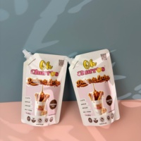 Sachets souples personnalisés avec impression UV et bec verseur pour sauces piquantes, pâte de gingembre et ail, ketchup, condiments et soupes