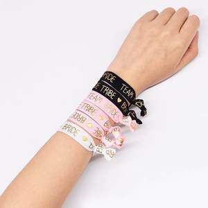 Braccialetto <span class=keywords><strong>Team</strong></span> <span class=keywords><strong>Bride</strong></span> per Addio al Nubilato Fascia in Raso per Futura Sposa Accessori Decorativi per Festa di Addio al Nubilato e Matrimonio - Product Image 5