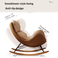 Fauteuil à bascule inclinable, fauteuil escargot pour adulte, pour salon, balcon, loisirs, chaise décontractée, canapé paresseux, mobilier de maison