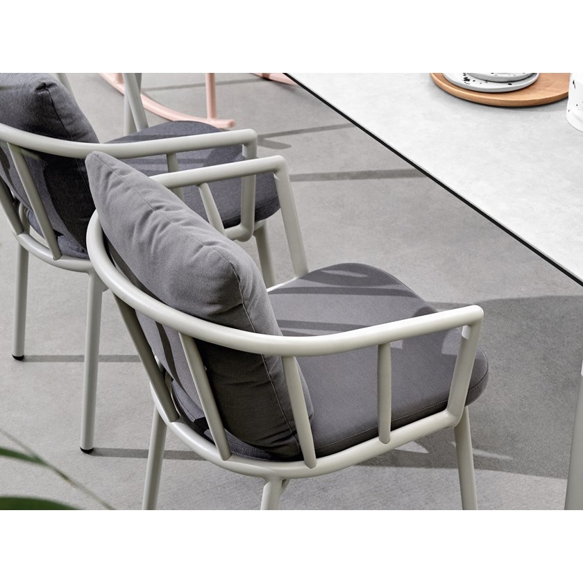 Outdoor Special Furniture Aluminum Alloy Garden Terrace Table And Chair Rectangular Table Several Seat Dining Table And Chair