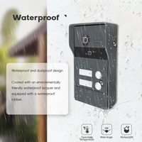 Telepon pintu logam interkom telepon 4 kawat Analog 7 inci Harga murah dengan fungsi Buka kunci