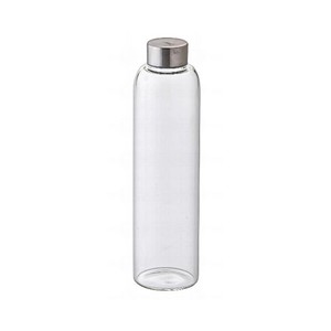 Glass <b>Bottle</b> with Stainless Steel Cap, 1 L, Borosilicate Glass M1934 - Product Image 1