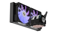 ALSEYE Desain Baru 2pcs Warna Hitam 120mm AIO Liquid Cooler ARGB CPU Water Cooler I240-B untuk Casing PC Gaming