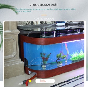 Meuble TV de luxe moderne de style européen avec <span class=keywords><strong>aquarium</strong></span> auto-nettoyant, écosystème ultra-silencieux, grand <span class=keywords><strong>aquarium</strong></span> en verre pour salon, multi-usages - Product Image 6