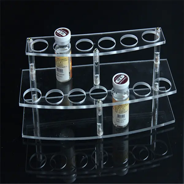 Acrilico trasparente Piccola Bottiglia di Profumo Display Stand Rack 30ml bottiglia di vetro display stand