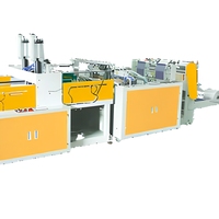 Machine de fabrication de sacs en plastique type T-shirt Jian DFR-E450*2/500*2 contrôlée par PLC, écologique, haute productivité, télécommandée