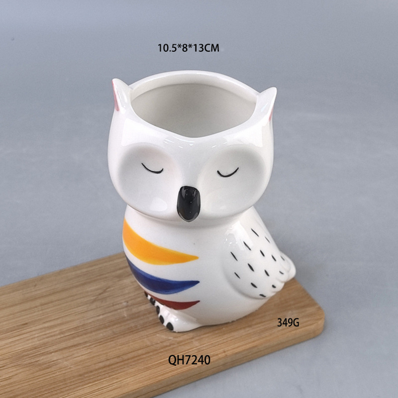 Owl flower pot