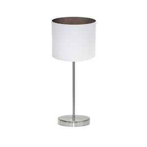 Socle de table nickel/blanc-oxdé 42x17x17 cm, avec un design moderne idéal pour décorer et organiser les espaces à la maison. - Product Image 1