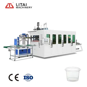 Automatische Hoge Snelheid Positieve En Negatieve Druk Wegwerp Glas Plastic Beker Maken Forming Machine Fabrikanten In China