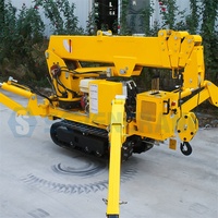 Espace étroit petite Mini grue araignée grues spyder mini grue araignée avec stabilisateur télescopique hydraulique