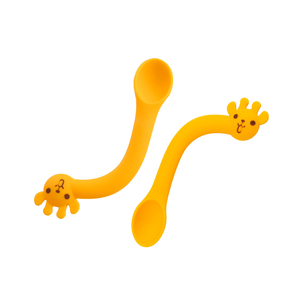 Cuchara de silicona flexible para bebés, sin BPA, de calidad alimentaria, diseño de dibujos animados, cuchara de entrenamiento para autoalimentación - Product Image 6
