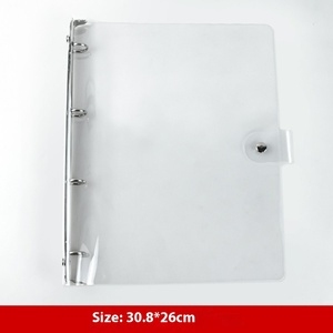 A6A7 Cuaderno en espiral de 60 hojas con libro de almacenamiento transparente de PVC Carpeta de núcleo de tapa dura impermeable para tamaños de papel A4A5 B5 - Product Image 6