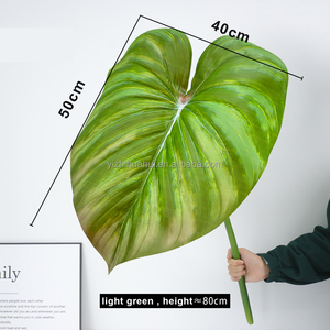 Cây Xanh bất động cảm ứng Latex lớn lá nhân tạo philodendron Ins nhiệt đới anthurium veitchii lá nhân tạo - Product Image 4