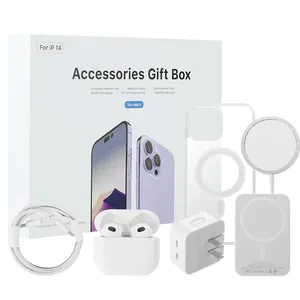 6 in 1 Wireless Portable Magnetic Power Bank iPhone Hülle Digitales Geschenkbox-Set für Apple iPhone Zubehör