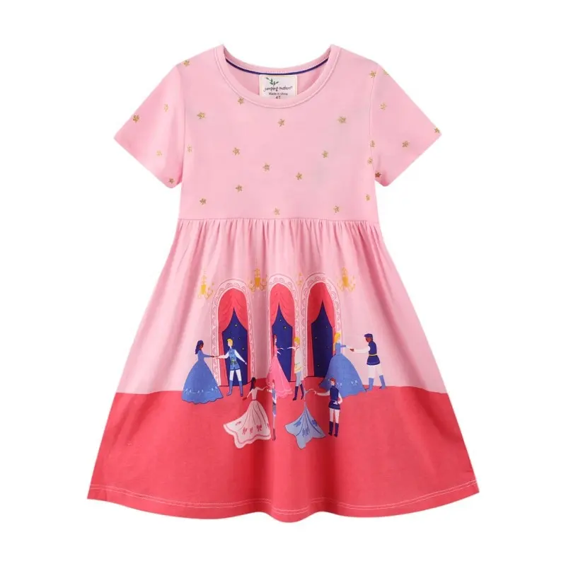 광저우 도매 아기 소녀 드레스 디자인 100% 코튼 아기 드레스 소녀 아기 소녀 드레스