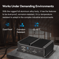 Ordinateur industriel sans ventilateur embarqué RS232 RS485 Intel Core I5 4200U 6300U 7200U 1135G7 I7 1165G7 3G 4G Lte IOT Mini PC Linux