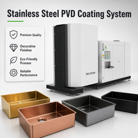 Machine de revêtement par placage ionique multi-arc PVD décoratif sur mesure de l'usine HUASHENG pour éviers en acier inoxydable